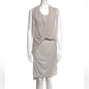 All Saints Cream Asymmetrical Women's Dress